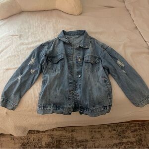 Jean Jacket - Heart Buttons